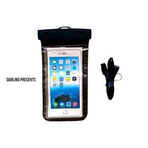 Universal Waterproof Phone Pouch Unisex Color Black Size 7 X 4